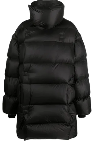 Rick Owens Homme, Manteaux, Noir, Taille: L Poncho Jumbo Drella