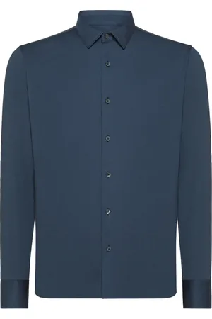 RRD Homme, Chemises, Bleu, Taille: L Chemise Oxford Jacquard Coupe Slim