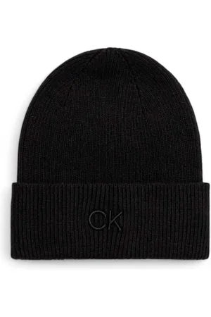 Calvin Klein Femme, Accessoires, Noir, Taille: ONE Size Casquette de Luxe en Mélange de Cachemire
