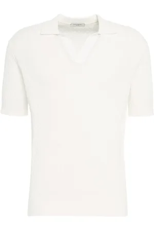 Paolo Pecora Homme, Pulls, Blanc, Taille: M Polo Blanc Tricoté