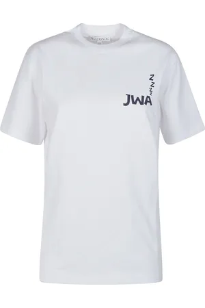 J.W.Anderson Femme, Tops, Blanc, Taille: 34 FR T-shirt dos imprimé