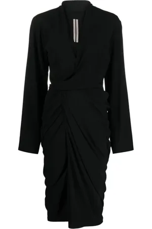 Rick Owens Femme, Robes, Noir, Taille: 36 FR Robe portefeuille