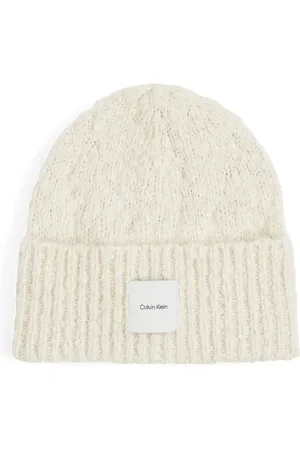 Calvin Klein Femme, Accessoires, Blanc, Taille: ONE Size Casquette en Polyester Blanc pour Femmes