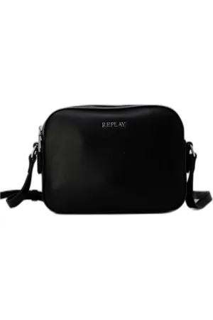Replay Femme, Sacs, Noir, Taille: ONE Size Sac bandoulière uni avec fermeture éclair