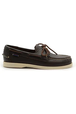 SEBAGO Homme, Chaussures, Brun, Taille: 40 1/2 EU Mocassins en cuir marron foncé
