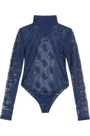 Rhude Femme, Tops, Bleu, Taille: 44 FR Body Tulle à Découpe Clé