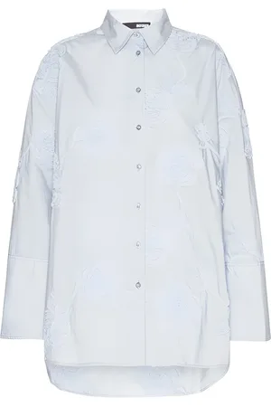 ROTATE Femme, Blouses et Chemises, Bleu, Taille: 40 FR Chemise Oversize