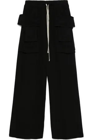 Rick Owens Homme, Pantalons, Noir, Taille: M Pantalon Cargo Jambe Large