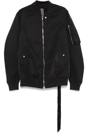 Rick Owens Homme, Vestes, Noir, Taille: XL Blouson Aviateur Classique Flight