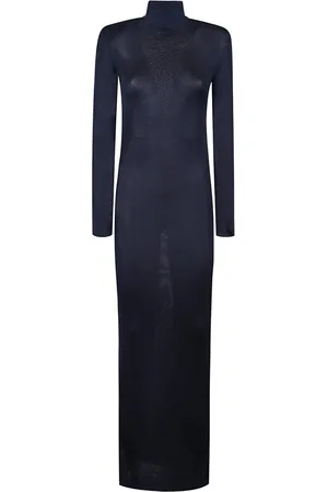 Self-Portrait Femme, Robes, Bleu, Taille: 40 FR Maxi Robe en Tricot