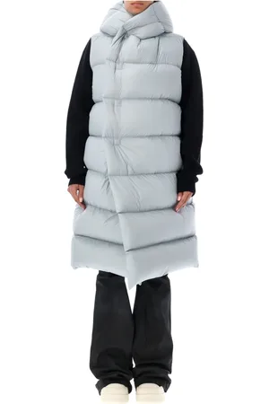 Rick Owens Femme, Vestes, Bleu, Taille: 36 FR Vêtement d`extérieur matelassé bleu pâle