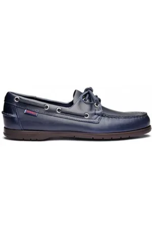 SEBAGO Homme, Chaussures, Bleu, Taille: 40 EU Docksides en cuir artisanales avec semelles antidérapantes