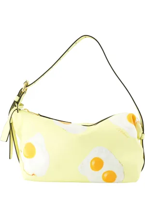 Moschino Femme, Sacs, Jaune, Taille: ONE Size Sac Hobo Œufs Imprimés