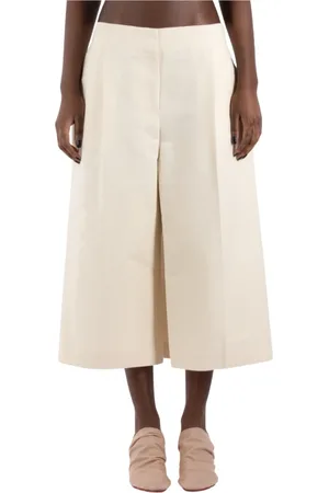 Marni Femme, Pantalons, , Taille: 38 FR Shorts en Coton Ivoire
