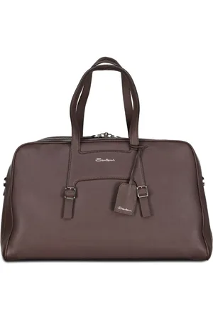 santoni Homme, Sacs, Brun, Taille: ONE Size Sac Week-End en Cuir