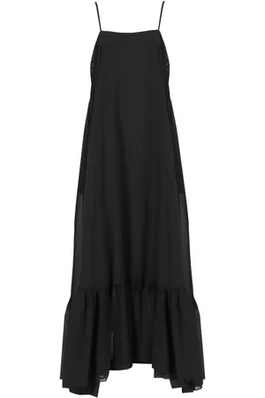 ROTATE Femme, Robes, Noir, Taille: 36 FR Robe Noire Évasée Sans Manches
