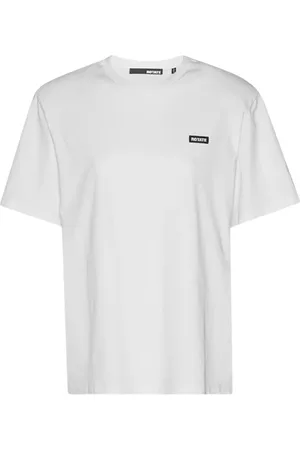 ROTATE Femme, Tops, Blanc, Taille: 40 FR T-Shirt à Patch Logo