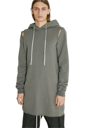 Rick Owens Homme, Sweatshirts et sweats à capuche, Gris, Taille: S Sweat à capuche à manches cape effet vieilli