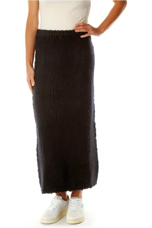 Samsøe Samsøe Femme, Jupes, Noir, Taille: 40 FR Jupe en maille avec ceinture élastique