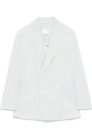 Circolo Femme, Vestes, Bleu, Taille: 38 FR Veste bleu clair avec épaulettes