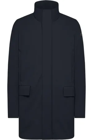 RRD Homme, Manteaux, Bleu, Taille: M Manteau Long Trench Classique Hiver Imperméable