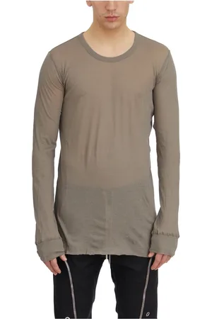 Rick Owens Homme, Tops, Gris, Taille: M T-shirt basique à manches longues