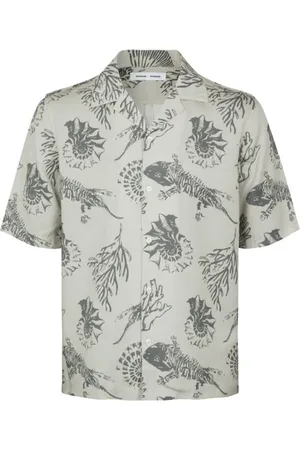 Samsøe Samsøe Homme, Chemises, Vert, Taille: L Chemise à Manches Courtes