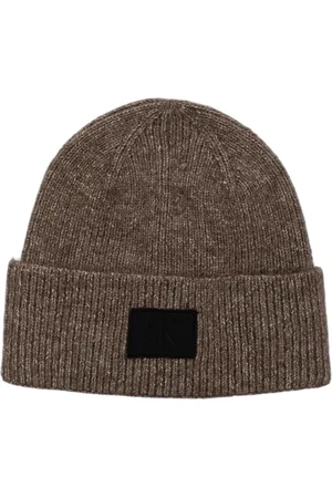 Calvin Klein Homme, Accessoires, Brun, Taille: ONE Size Casquette Marron avec Logo pour Homme