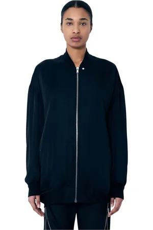 Rick Owens Femme, Vestes, Noir, Taille: 36 FR Blouson Bomber Rembourré