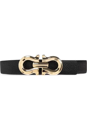 Salvatore Ferragamo Femme, Accessoires, Noir, Taille: 95 CM Ceinture réversible