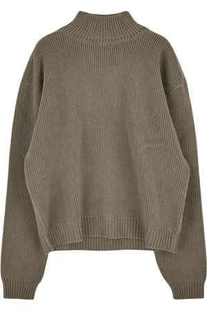 Rick Owens Homme, Pulls, Vert, Taille: S Tricot Col Roulé