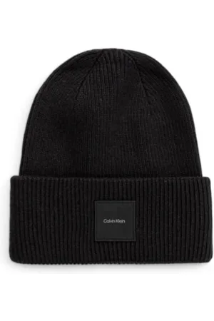 Calvin Klein Homme, Accessoires, Noir, Taille: ONE Size Casquette de luxe en mélange de laine