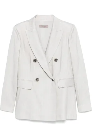 D.EXTERIOR Femme, Vestes, Gris, Taille: 40 FR Veste Grise avec Fermeture à Bouton