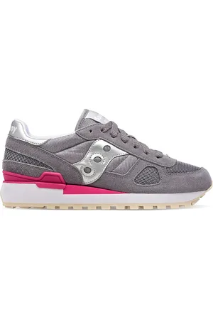 Saucony Femme, Chaussures, Gris, Taille: 36 EU Baskets Confortables avec Col et Languette Rembourrés
