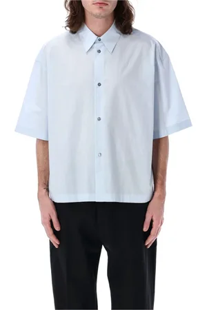 STUDIO NICHOLSON Homme, Chemises, Bleu, Taille: XL Chemise Sanko Bleu Ciel Col Classique Fermeture à Boutons