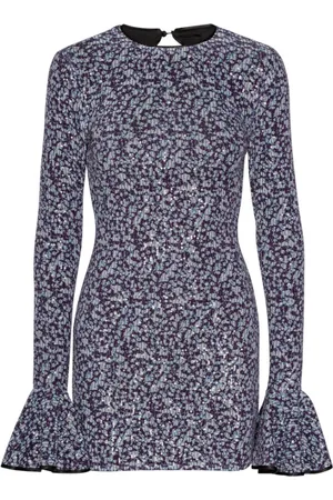 ROTATE Femme, Robes, Multicolore, Taille: 40 FR Mini-robe florale à sequins