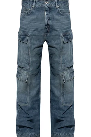 Rick Owens Homme, Jeans, Bleu, Taille: W31 Jean Cargo Double Bleu