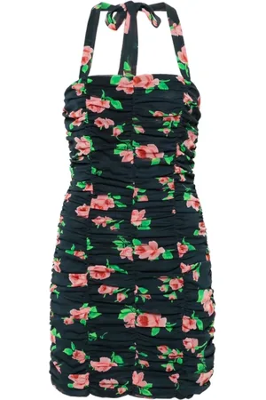 ROTATE Femme, Robes, Multicolore, Taille: 42 FR Robe de Jour avec Fermeture à Nouer au Dos