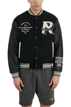 Represent Homme, Vestes, Noir, Taille: M Veste Club Varsity