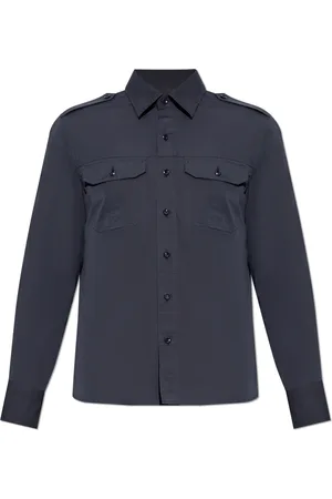 Tom Ford Homme, Chemises, Bleu, Taille: L Chemise avec poches