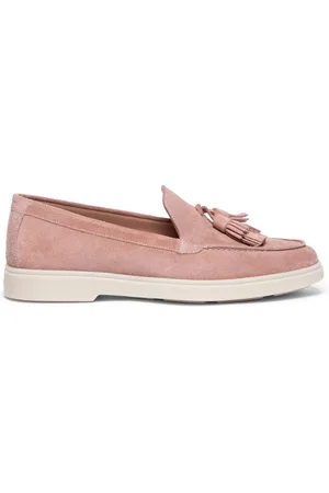 santoni Femme, Chaussures, Rose, Taille: 37 1/2 EU Mocassins à Enfiler Ornés de Glands