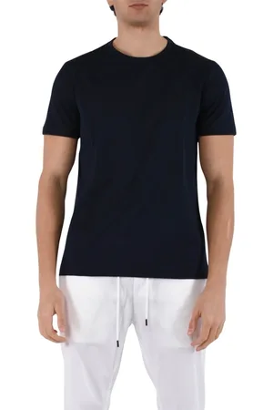 Dondup Homme, Tops, Bleu, Taille: S T-shirt en jersey avec coupe slim
