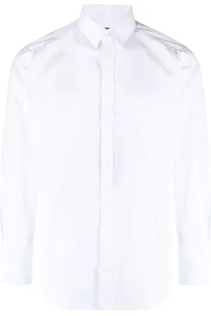 Dolce & Gabbana Homme, Chemises, Blanc, Taille: 2XL Chemise Décontractée en Coton Bleu