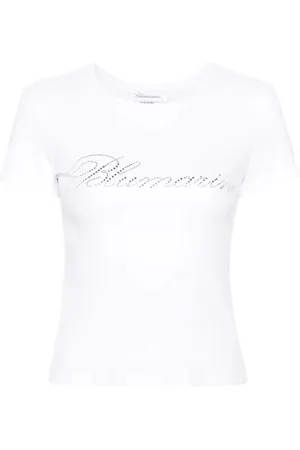BLUMARINE Femme, Tops, Blanc, Taille: 40 FR T-shirts Polos blancs pour femmes