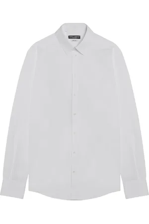 Dolce & Gabbana Homme, Chemises, Blanc, Taille: 3XL Chemise à manches longues