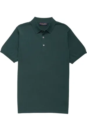 Brooks Brothers Homme, Tops, Vert, Taille: XL Polo en coton Makò