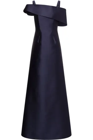 Alberta Ferretti Femme, Robes, Bleu, Taille: 38 FR Robe Bleue Épaules Dénudées