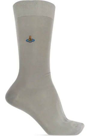 Vivienne Westwood Homme, Sous-vêtements, Gris, Taille: S Chaussettes avec logo