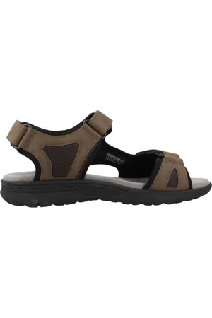 Geox Homme, Chaussures, Brun, Taille: 42 EU Sandales Plates Modernes