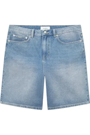 Les Deux Homme, Shorts, Bleu, Taille: W31 Shorts en Denim Lavé